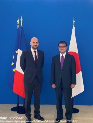 Rencontre avec le ministre délégué chargé de la Transition numérique et des Télécommunications Jean-Noël BARROT
